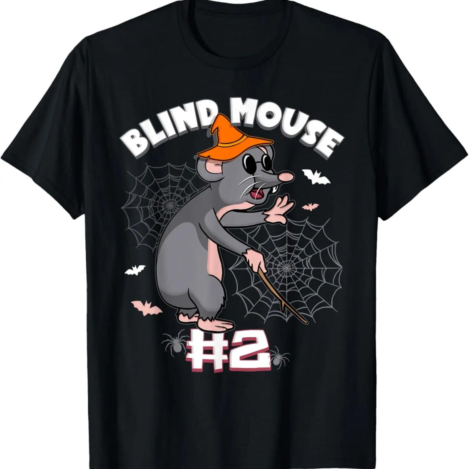

Funny Blind Mouse #2 Halloween Ghost Group Family Matching T-Shirt XXXXXL чорний