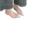 New Style Fashion Women's Summer Heeled Sandals Pointed Toe Elegant Shoes Woman Trend Slippers Fashion Heels Women Zapatos Mujer