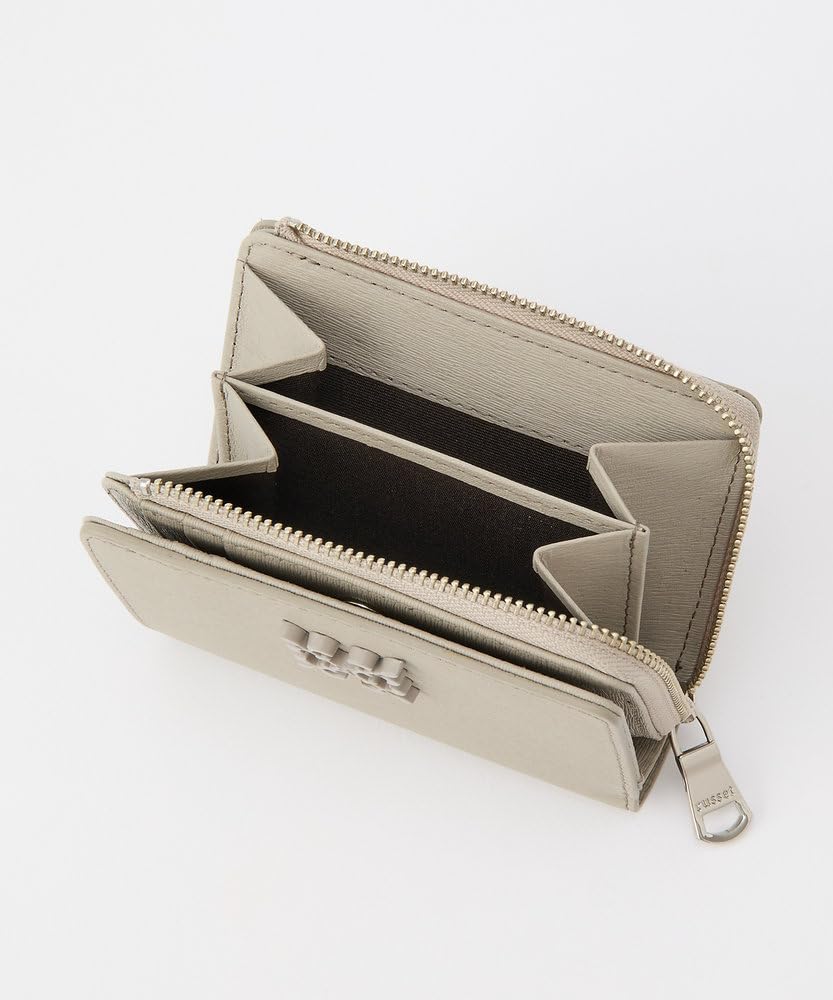 grain Monogram plate half wallet RUZ1051281A0001 Free Gray [Rashit] [Water leather]
