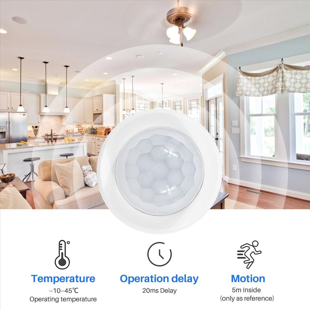 Movement Body Sensor Zigbee 3.0 Tuya Mini Smart Human Motion PIR Transducer Smart Life Home Wireless Connection Light(C)
