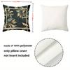 1 stuk - 2D platte print Groen Bladpatroon Sierkussen Set Decoratieve Polyester kussensloop, decoratieve kussenhoes voor bank
