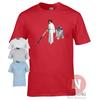 Princess Leia Vacuuming T-shirt Hoover Funny R2D2 Fan Spoof Original