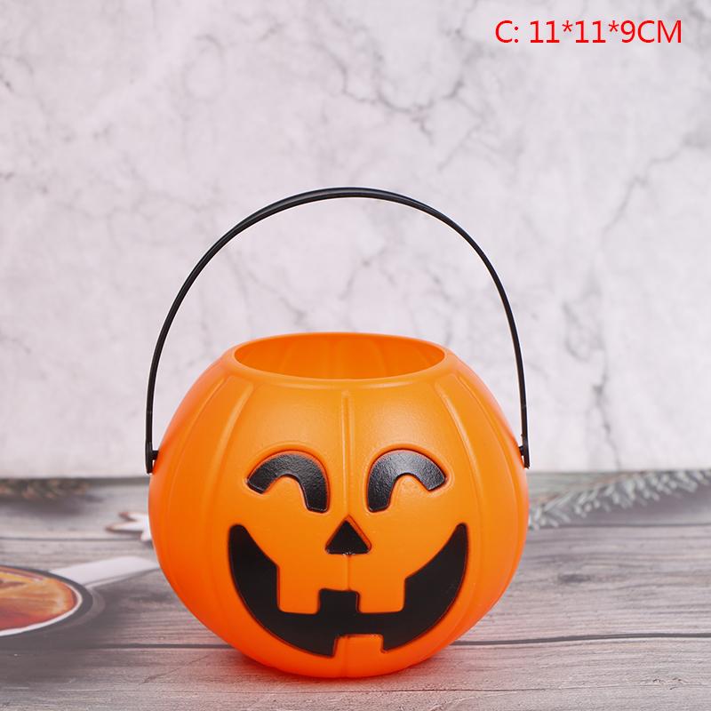 Halloween-Party-Requisiten, Kunststoff-Kürbis-Eimer, dekorieren Sie Halloween-Dekoration