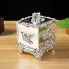 Luxury European Style Plastic Cotton Swab Toothpick Box Living Room Household Retro Cotton Swab Toothpick Sealed Storage Boxs
