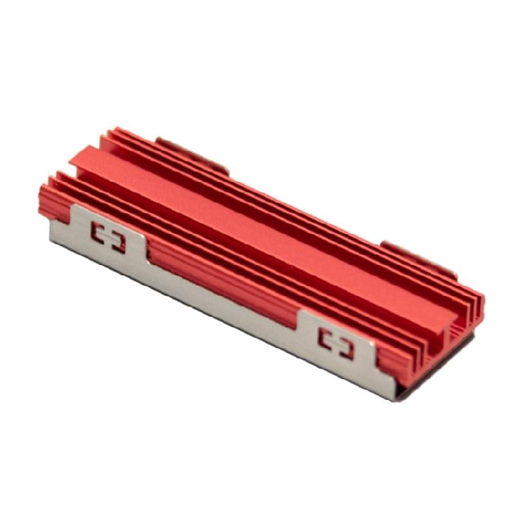 Радиатор охлаждения M.2 SSD Радиатор теплоотвода для жесткого диска M.2 NVME 2280 Радиатор твердотельного накопителя для NVME M.2 2280 красный