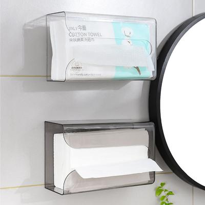 Thickened Wall-mounted Tissue Box Non-perforated Tissue Box Face Towel Storage Box Kitchen Napkin Box