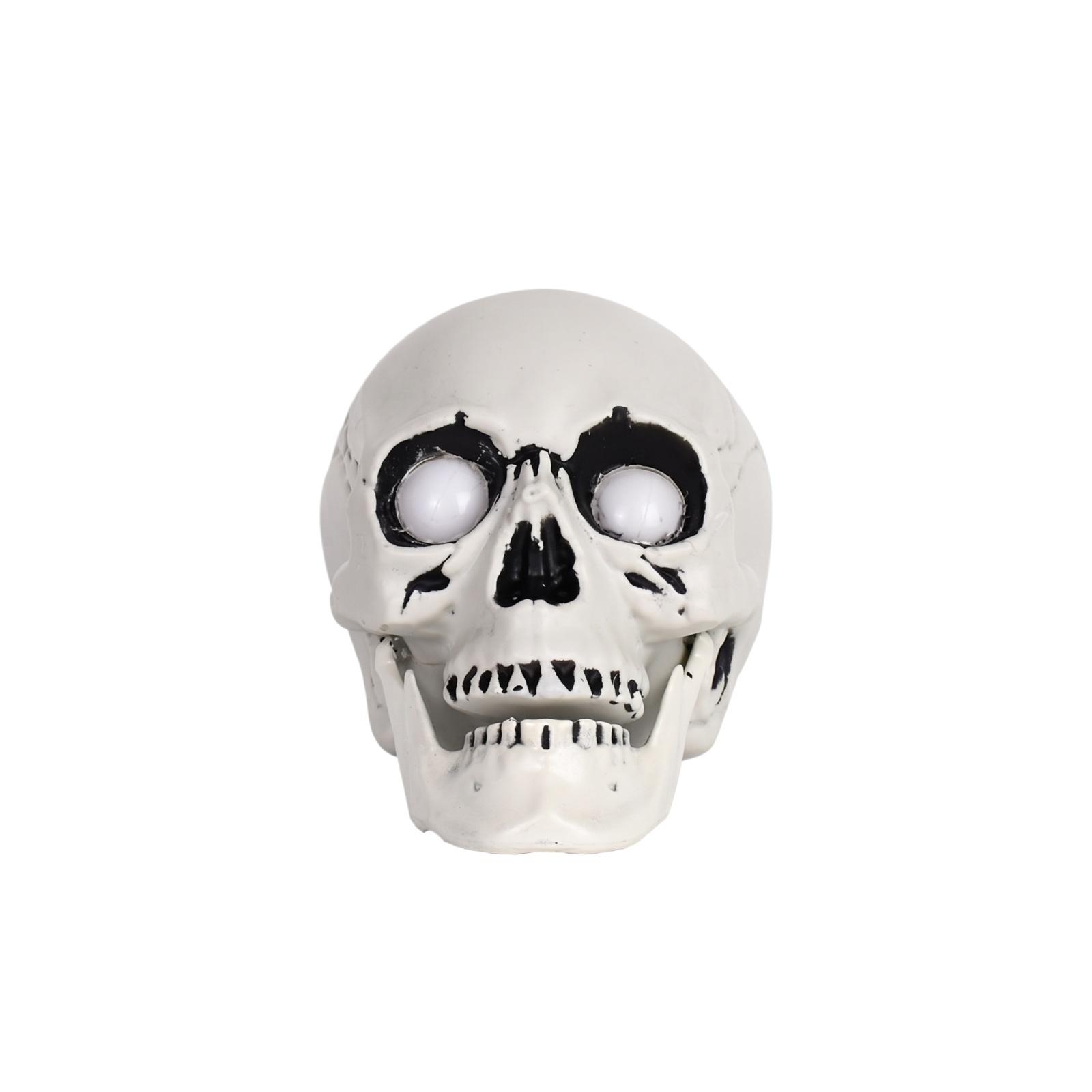 

Skull Head Light Halloween Decoration Battery Operated Realistic Floral Garden Plant Lamp Indoor Outdoor Use Battery Not Included one size