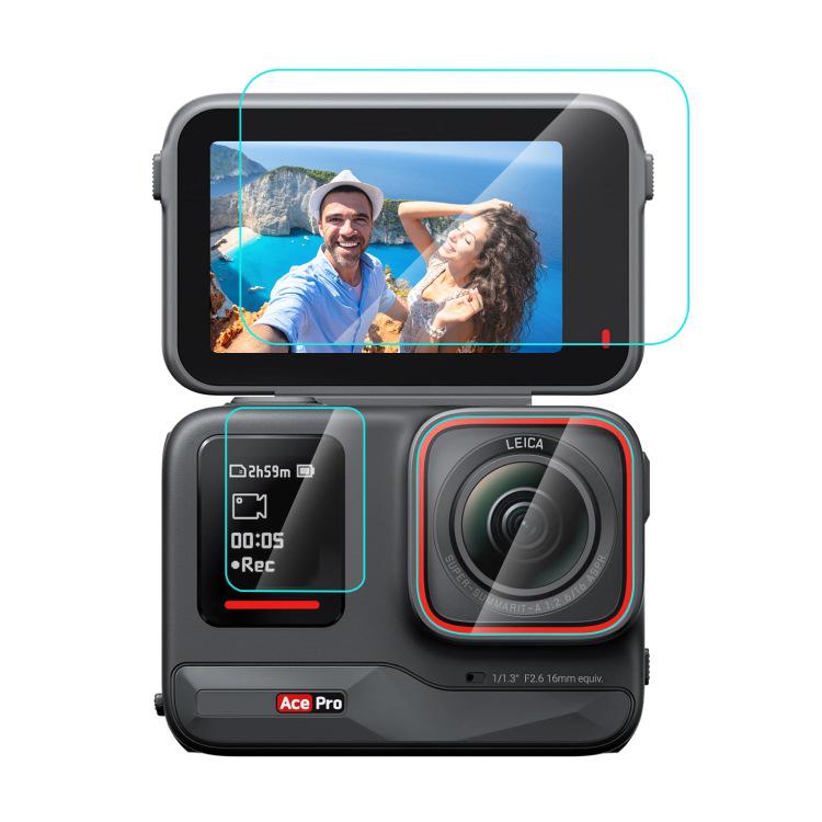 PULUZ Insta360 Ace Pro Tempered Glass Screen & Lens Protector