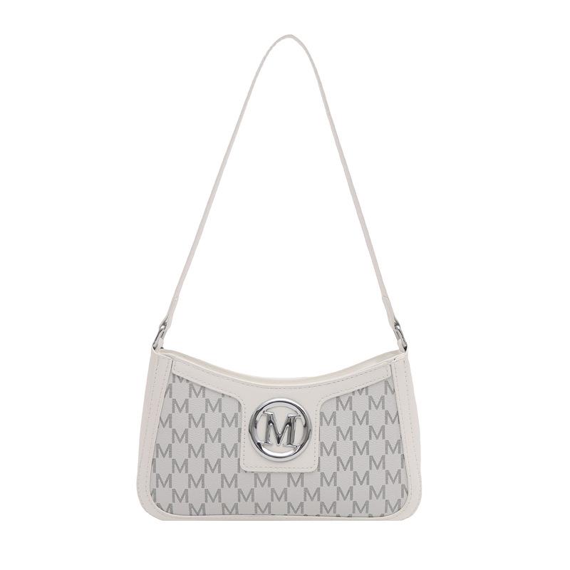 French retro bag women s 2025 autumn and winter new trend letter printing high-end shoulder bag niche underarm bag