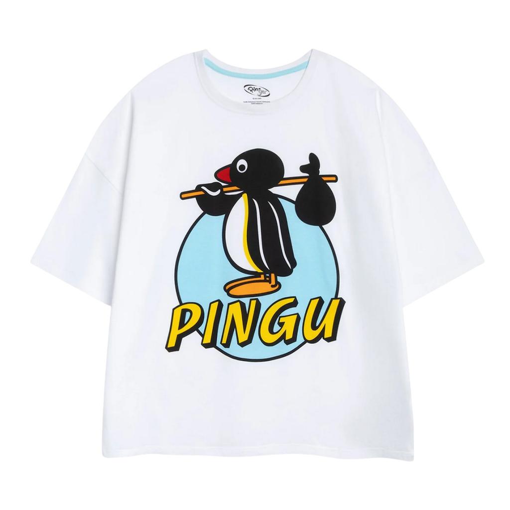 Pingu Womens/Ladies Character Short-Sleeved Long Pyjama Set