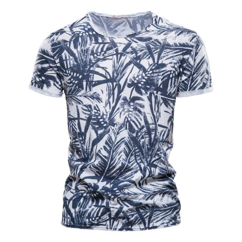 Hawaiian Plant Tropical Jungle 3D Print Casual T-shirt For Men And Women Daily Slim Loose Crew Neck Short Sleeve Summer Top New