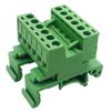 High Performances Rail Type Terminals Block 5.08mm Spacing For 10Amp 300Volt Application Screw Plug-in Connector