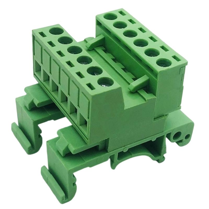 High Performances Rail Type Terminals Block 5.08mm Spacing For 10Amp 300Volt Application Screw Plug-in Connector