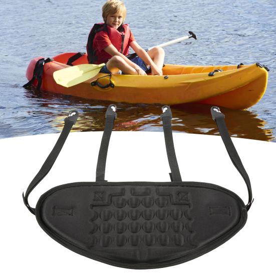 EVA Padded Kayak Backrest Ergonomic Adjustable Strap High Density Universal Canoeing Kayaking Rafting Boat Back Support Cushion