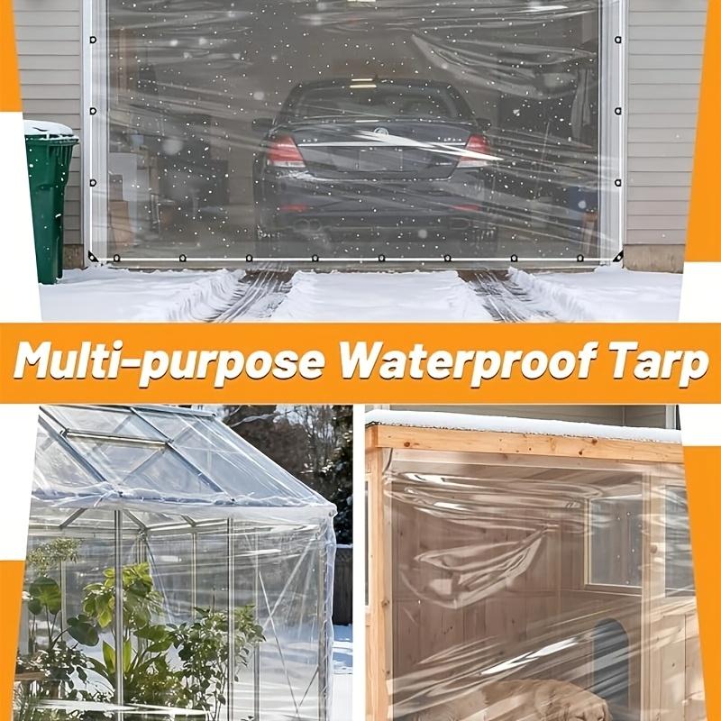 High Quality Clear Tent Flysheet Heavy Duty Anti Tear Windproof Snowproof Plastic Tarp Grommets Garden Patio Outdoor Farm Use