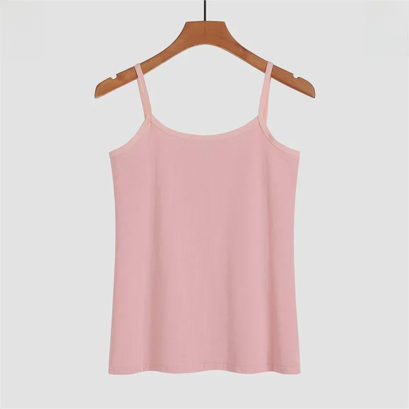 Women's Cotton Sleeveless Camisole - Stylish Summer Top with Beautiful Back Design, Tight Fit