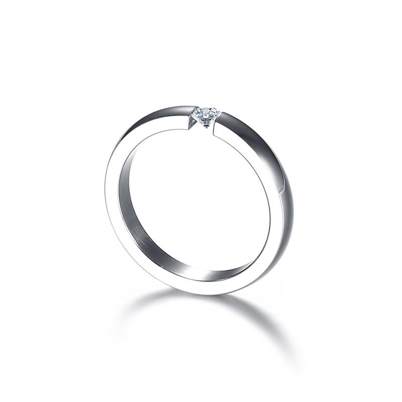 Engagement Ring for Women Stainless Steel Silver Color Gold Color Finger Girl Gift US Size 5 6 7 8 9 10
