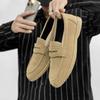 Men's Shoes Loafers Doudou Men's Shoes Large Size 2025 New Men's Lazy Shoes Daily Casual Shoes Solid Color
