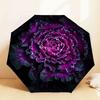 Purple Passion Bloom: Umbrella with Auto Open/Close, Outdoor Protection, Lightweight and Durable Travel Accessory 123