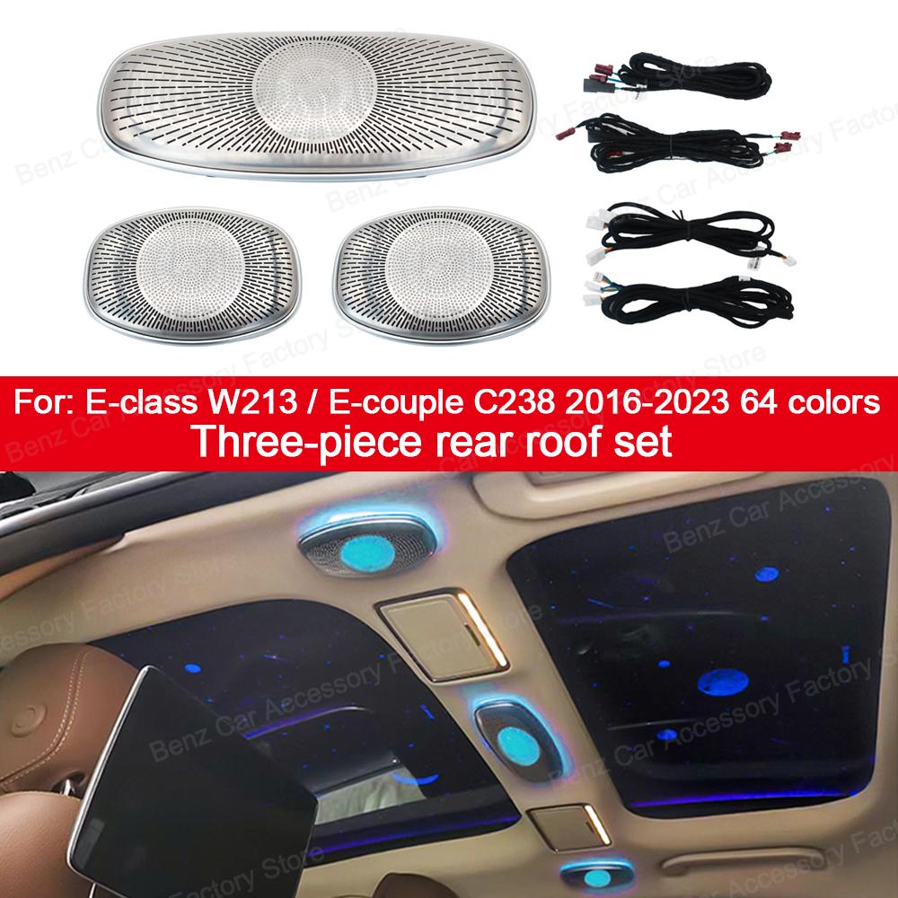 2025 Hot Racing Grills 64 Colors LED Air Vents 3D Rotating Tweeter Speaker For Mercedes Benz W213 E-Class Coupe AMG E43 E53 E250