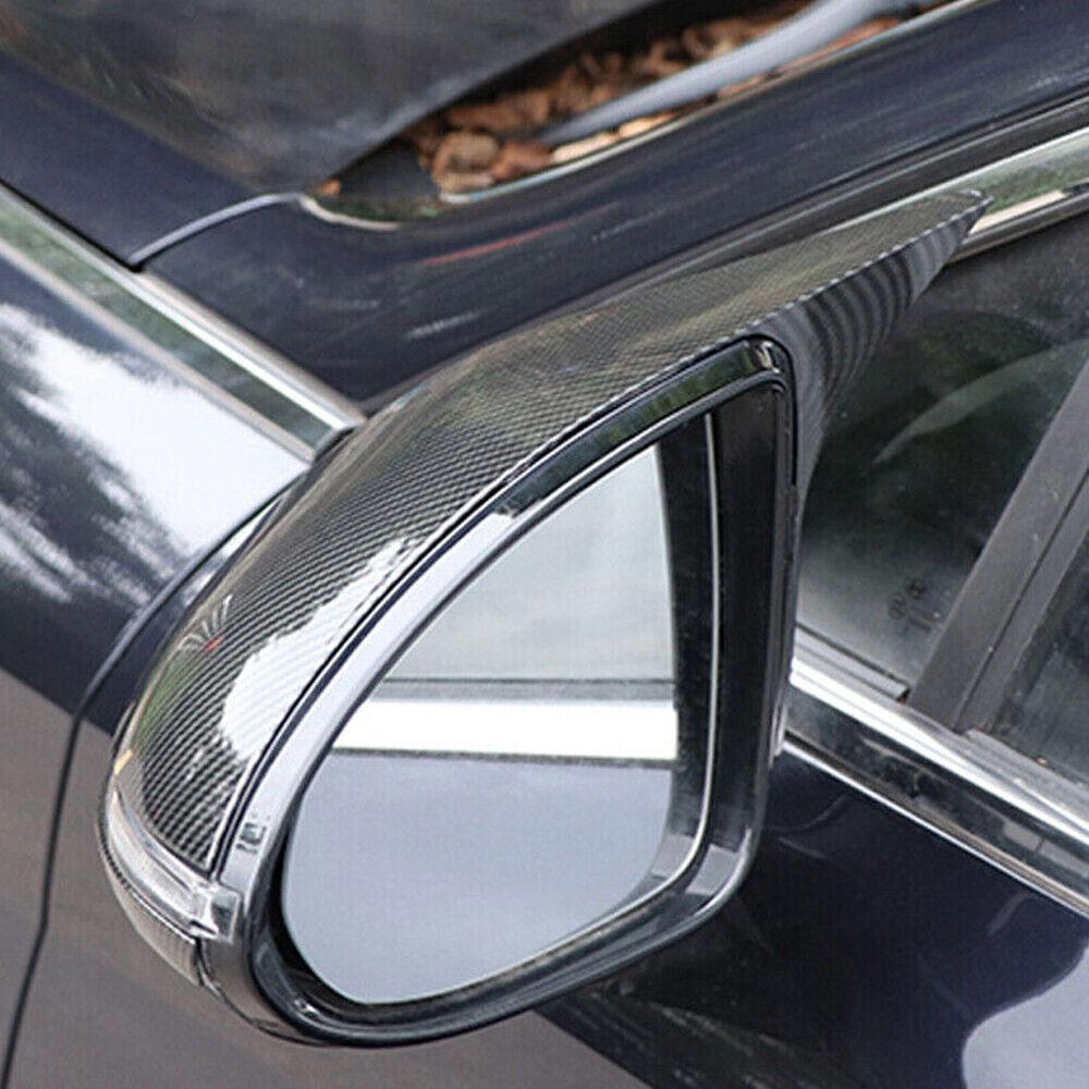 For Hyundai Sonata DN8    Rearview Side Mirror Cover Wing Cap Exterior Door Rear View Case Trim Carbon Fiber Look