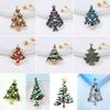 Christmas Tree Brooches For Women Unisex Plant Pins Multi-Color Available Holiday Party Accessories Gifts