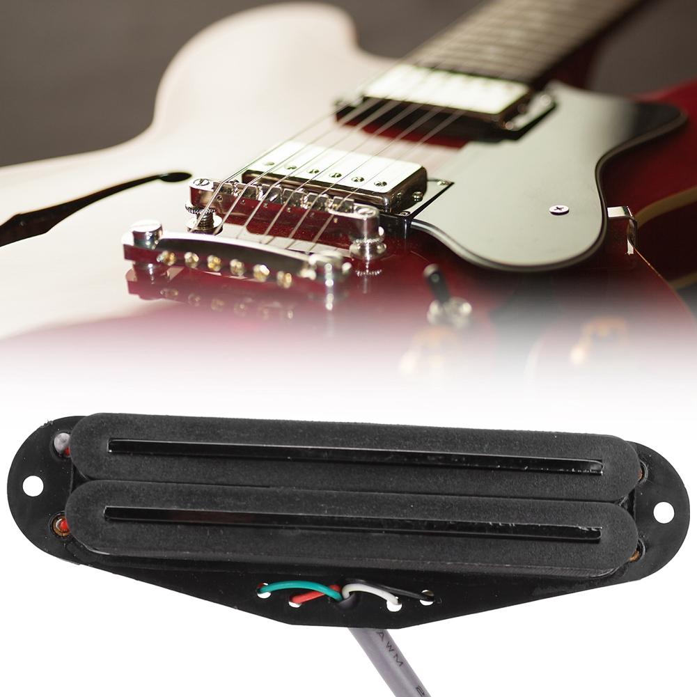 GMN07 Electric Guitar Pickup Black Double Rail 4 Core Cord Pickup for 6 String Guitar