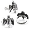 Creative bat wing sword titanium steel ring dark gothic retro personalized three-dimensional ring jewelry