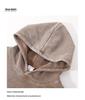 350g Vintage Washed Men's Hoodie - EU Size, Drop Shoulder, Solid Color, Thickened, Heavyweight