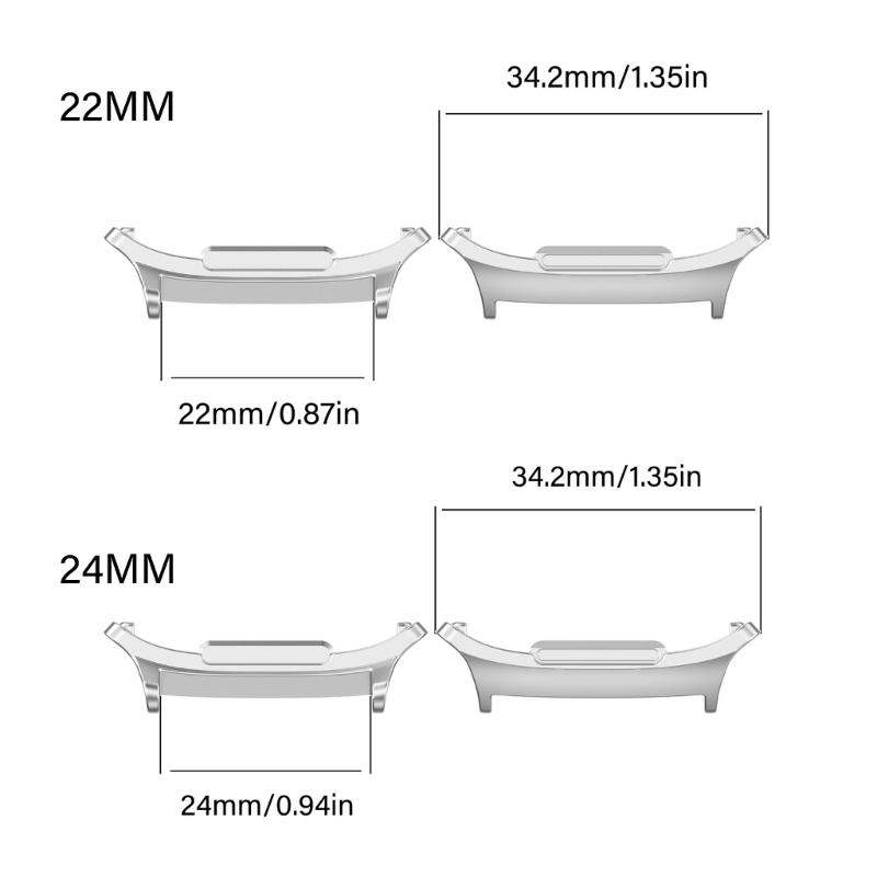 Watch Connectors Metal Link for Watch 47mm Device Smartwatch Rust Proof Perfect for All Bands Enhances Watch Security 2x