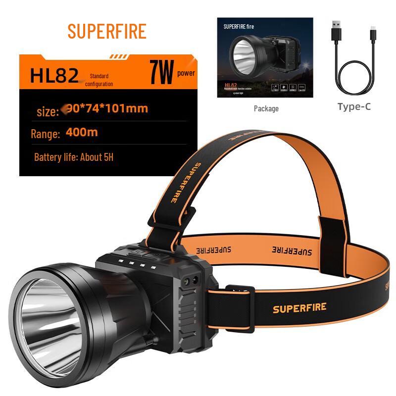 Shenhuo Ultra-Helle Induktions-Stirnlampe