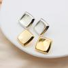 Übertriebene Kupfer Quadratische Hochglanz Ohrstecker - Damen Modeschmuck