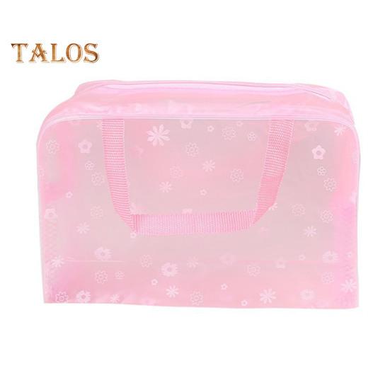 

Косметичка прозрачная ПВХ застежка-молния портативная сумка для хранения большой емкости органайзер для косметики прозрачная косметичка розовый