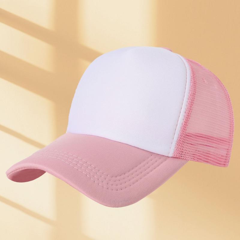Sponge mesh cap embroidered baseball cap summer shading sun protection breathable