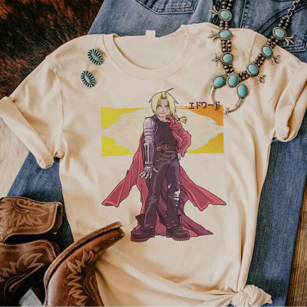 Fullmetal Alchemist t shirt women comic top female streetwear manga designer clothing