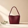Retro Textured Weaving Handbag: Versatile Single Shoulder Vegetable Basket Bag