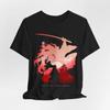 Anime Demon Slayer Yoriichi Tsugikuni Silhouette Black T Shirt Size S 4XL