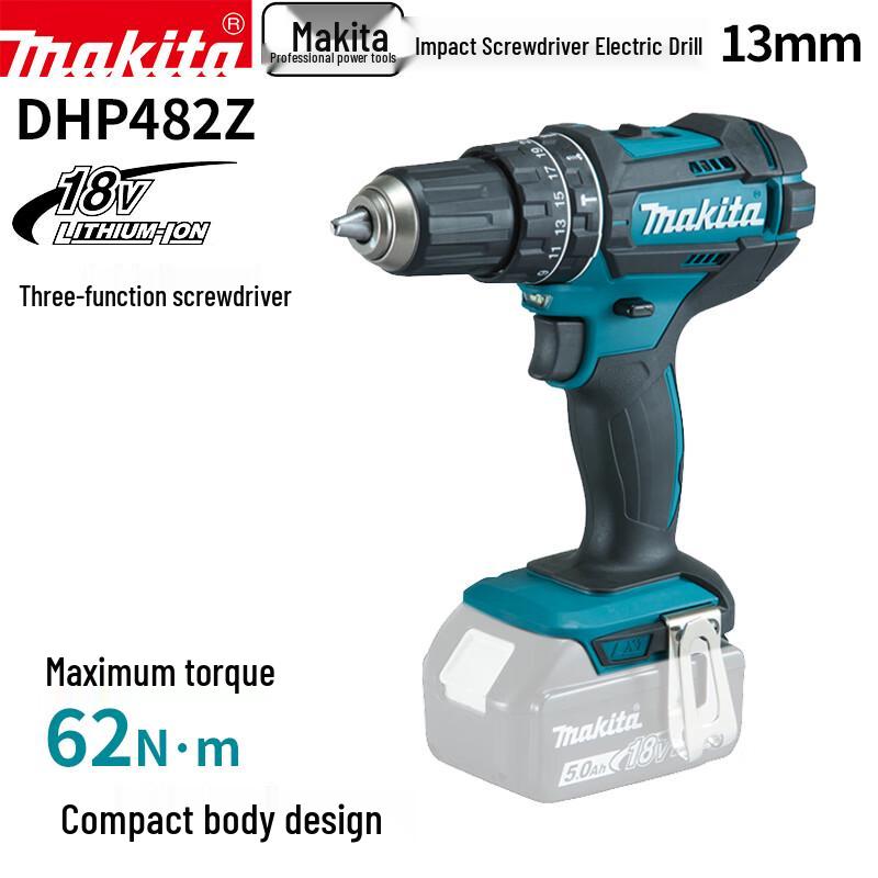 

Makita DHP482 18В Акумуляторний ударний дриль-шуруповерт ПЗУ CN (адаптер в комплекті)