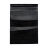 100pcs Resealable Black Plastic Zip Lock Bags Flat Pouches Smell Proof Mylar Jewelry Gift Food Storage Ziplock Packaging Bag