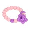 Teething Bracelet Silicone Safe Wear Resistant Flower Shape Design DIY Infant Teething Toy