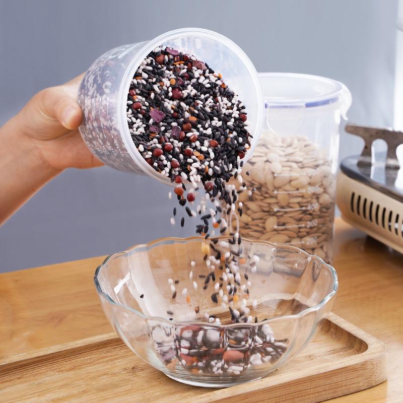 Household Snacks, Dried Fruits, Sealed Cans, Kitchen Grains, Moisture-proof Storage Cans, Transparent Moisture-proof and Fresh Storage Cans