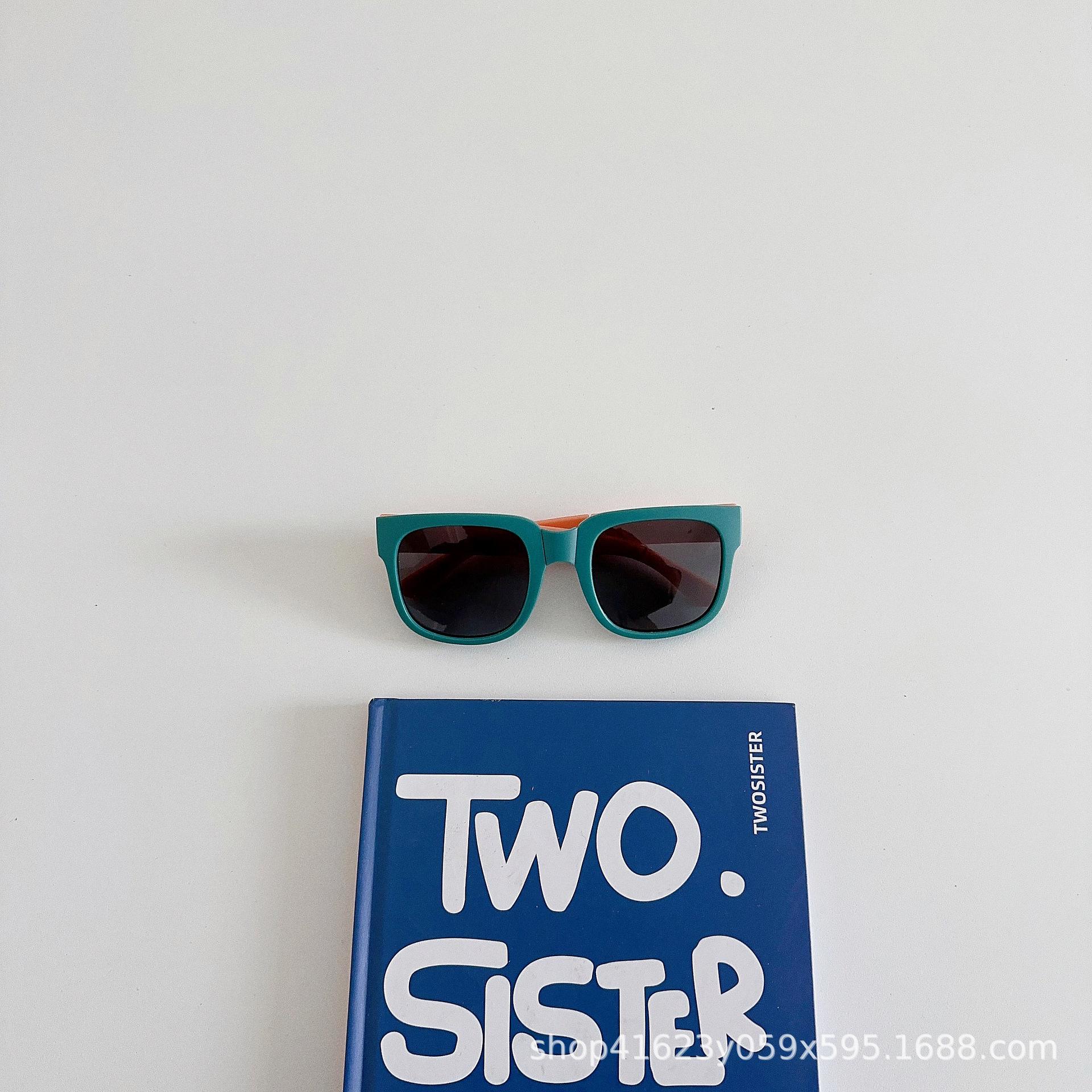 

Sunglasses Folding Sunglasses Boys Girls Brand Design Square Glasses Eyewear Baby Shades Outdoor Protection Uv400