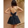 Elegant Beautiful Stylish Sweet and Spicy Ballet Style Sexy Big Backless Bows Small Women's Sling Dress