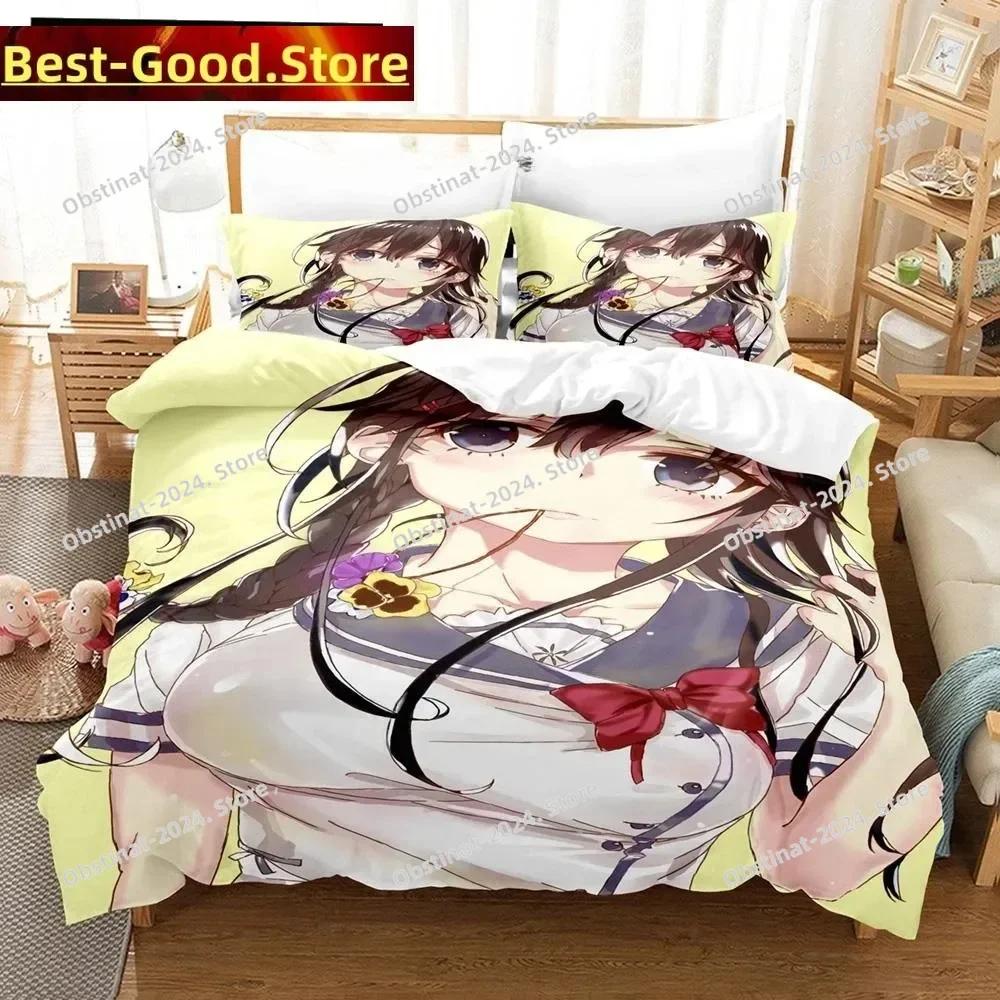 Anime Ore o Suki nano wa Omae dake kayo Bedding Set Print With Pillowcase Bed Duvet Cover Single Double Queen Super King Size