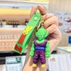 Anime Dragon Ball Keychain Son Goku Vegeta Piccolo Action Figures Key Ring Bag Pendant Round Sensory Compression Bouncy Durable Elastic