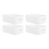 10 STÜCKE Schrankbox Mini Organizer Behälter PP Seitengriff Abgerundete Kante Modern Vielseitige Aufbewahrungskörbe