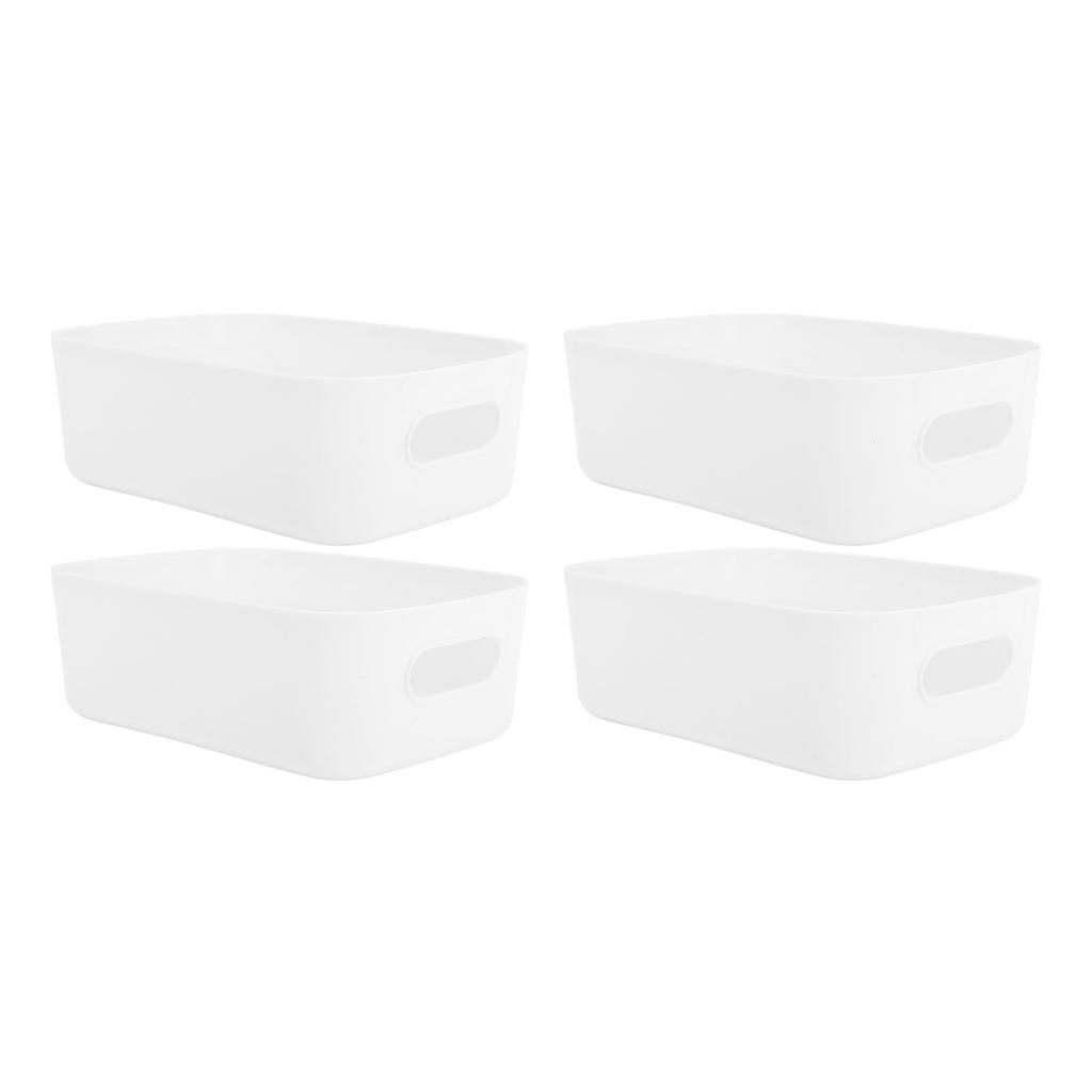 10 STÜCKE Schrankbox Mini Organizer Behälter PP Seitengriff Abgerundete Kante Modern Vielseitige Aufbewahrungskörbe
