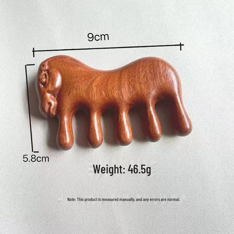 Year of the Horse Meridian Massage Comb - Zodiac Souvenir & New Year Gift for Prosperity