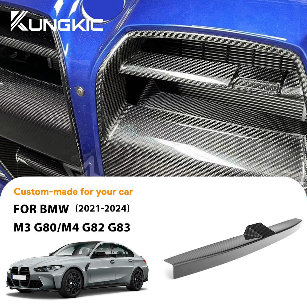 Real Hard Carbon Fiber For BMW G80 G81 M3 G82 G83 M4 2021-2024 Car Front Bumper Crash Foam Cover Trim Grille Back Foam Bumper