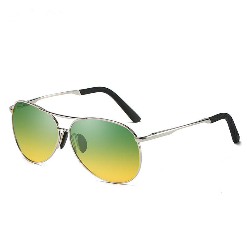 High Quality Men'S Polarized Sunglasses Fishing Retro Sunglasses Color Changing Day And Night Night Vision Glasses Toad